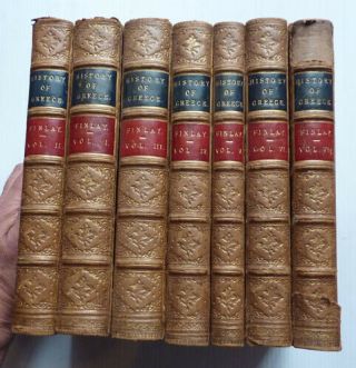 A History Of Greece By George Finlay,  7 Volumes,  1877,  Full Leather