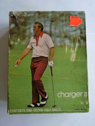 Vintage Six Charger Ii Umbrella Golf Balls By Arnold Palmer Box