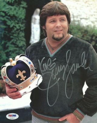 Jerry The King Lawler Signed Wwe 8x10 Photo Psa/dna Picture Autograph Wwf 3