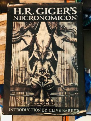 H.  R.  Giger Necronomicon 1 - 2nd Printing 1992 Alien Art Morpheus Hard Cover