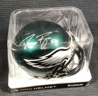 Demeco Ryans Autographed Philadelphia Eagles Mini Riddell Football Helmet 2