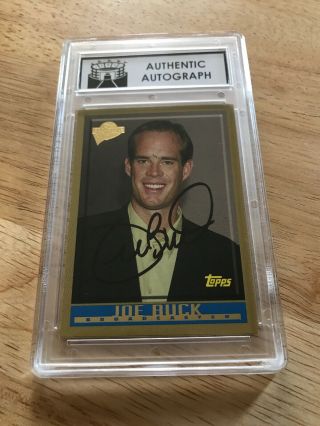 Joe Buck Signed 2004 Topps Fan Favorites 141?baseball Card Autograph Slabbed