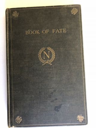 The Book Of Fate.  Napoleon,  Ancient Oracle,  Vintage,  Occult,  Complete With Chart