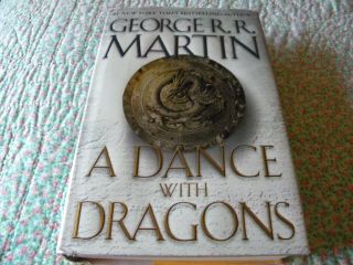 2011 A Dance With Dragons Book George R R Martin Signed Game Of Thrones Us First