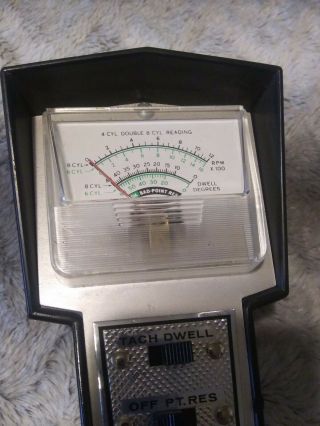 Vintage Dixson Tach Dwell Points Tester For 6 And 8 Cylinder 3