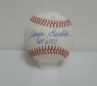 Wayne Garrett Signed Autographed Baseball W/coa Mlb 1969 Ny Mets World Champion