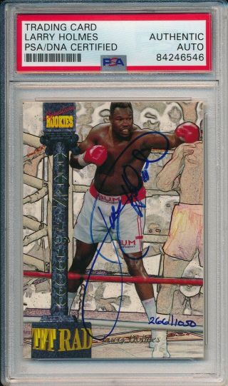 Larry Holmes Signed/autographed 1994 Signature Rookies Card Cxxi Psa/dna 155335