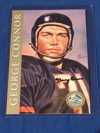 George Connor 1998 Hall Of Fame Platinum Signature Series Auto Card Hof /2500