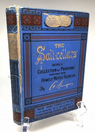 Antique 1889 C.  H.  Charles Spurgeon The Salt Cellars Volume 1 First Edition