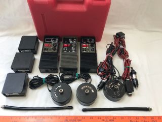 Set Of 3 - Vintage Midland Rescue Handheld Cb Radio Emergency 77 - 911 All