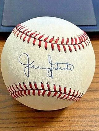 Jerry Grote Signed Autographed Onl Baseball Mets,  Dodgers Jsa