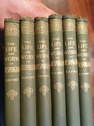 The Life And Of Charles Haddon Spurgeon By Pike Antique Books Set Baptist