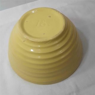 Vintage Bauer Pottery 18 Yellow Ringware 8.  5 