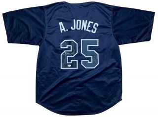 Andruw Jones Autographed Signed Jersey Mlb Atlanta Braves Psa