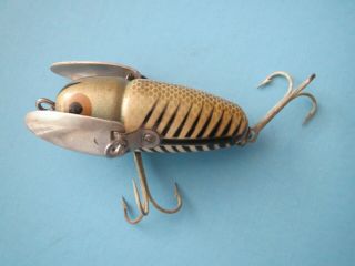 Heddon Fishing Lure Crazy Crawler Rare Color Black And Gold