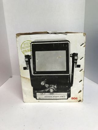 Vintage Vernon 808 - 8 Movie Editor 8mm Giant Viewing Screen W/ Box