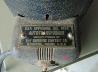 Vintage Superior Electric Powerstat 116 Variac Variable Autotransformer 2