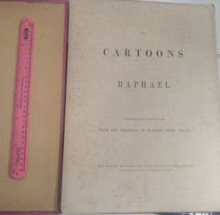 THE CARTOONS OF RAPHAEL/1855/RARE 1st Ed/STEEL ENGRAVED PLATES/ELEPHANT FOLIO 18 3