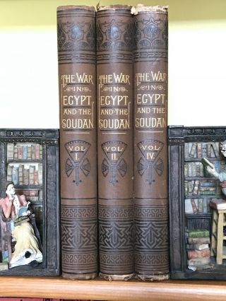 The War In Egypt And The Sudan - 3 Vols Set - Pictorial Binding - Blackie
