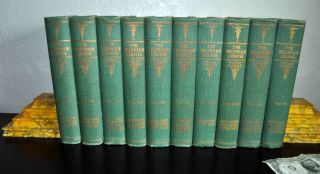 1913 The Delphian Course.  Complete 1st Edition 10 - Volume Set
