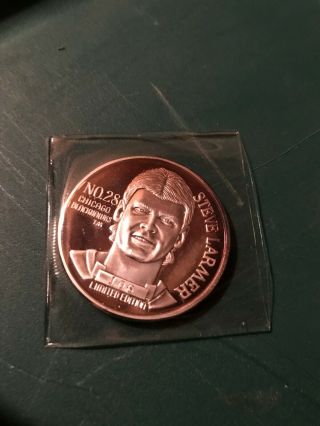 Chicago Blackhawks Steve Larmer Silver Coin