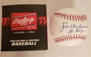 Joe Charboneau Autograph Signed Official Mlb Baseball 80 Roy Inscription