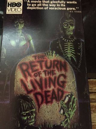 Vintage Return Of The Living Dead Hbo Vhs Horror 1984 R (tracking Issues)