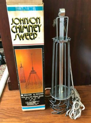 Vintage Johnson Chimney Sweep - - Round 6 " To 12 " With Rope