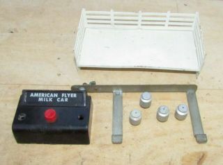 Vintage American Flyer Train Milk Car Control And Other Parts