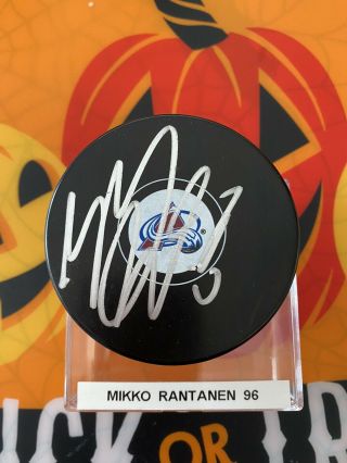 Mikko Rantanen Autographed Signed Colorado Avalanche Logo Puck