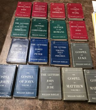 The Daily Study Bible Series William Barclay Set Of 17 Volumes Devotional Hb/dj