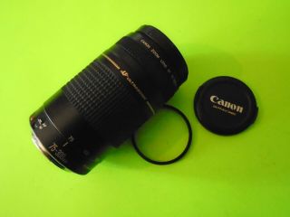Vtg Canon Zoom Ef 75 - 300 Mm 1:4 - 5.  6 Ii Camera Lens Filter/cap Japan Exc