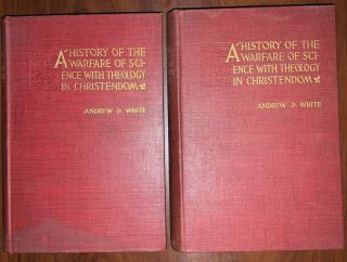1896,  2 Vol,  1st,  History Of The Warfare Of Science With Theology In Christendom