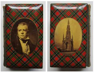 1869 Poems Of Sir Walter Scott Fine Victorian Mauchline Binding Poetry Scotland