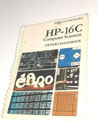 Vtg.  Hewlett Packard Hp - 16c Computer Scientist Owner 