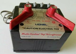 Lionel Multi Control Toy Transformer Type 4090 90 Watt Vintage Seller Guarantee