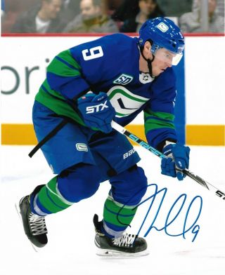 Jt Miller Signed Vancouver Canucks 8x10 Action Photo 2 W/coa