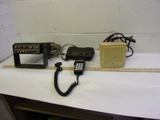 Vintage Motorola 2 Way Radio Control Head,  Dtmf Microphone,  And Speaker