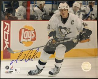 Mario Lemieux Signed Pittsburgh Penguins 8x10 Photo Autographed Ga Authenticated