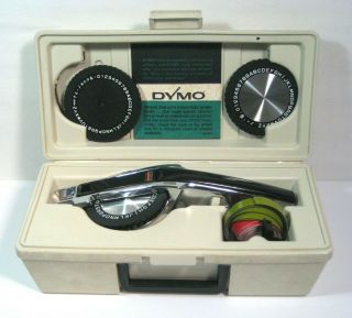 Vintage Dymo 1570 Tapewriter Label Maker With Case