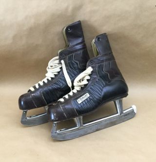 Vintage Bauer Special Pro 99 Leather Hockey Skates Made In Canada 9W 3