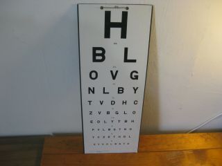 Vintage Eye Testing Chart (doctor 