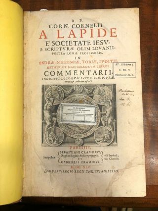 1645 Cornelius A Lapide 