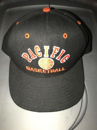 Pacific Tigers University Of The Pacific Uop Basketball Ncaa Hat Delong Vintage