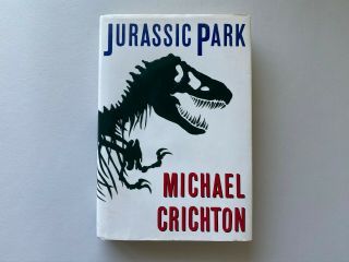 Jurassic Park Michael Crichton 1990 First Trade Edition Hardcover Deckled Edge