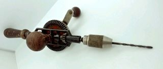 Vintage Stanley Hand Crank Drill Made in England good order 3