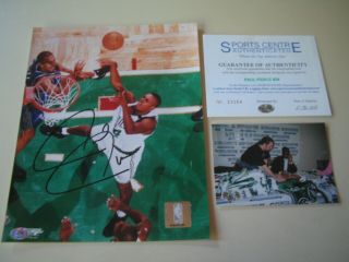 Paul Pierce Boston Celtics Signed Autograph 8 X 10 Official Nba Glossy Photo