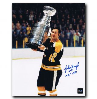 Johnny Bucyk Boston Bruins Stanley Cup Autographed 8x10 Photo
