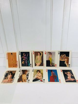 Vtg Mcm Esquire Nude Risqué Pin Up Girls Large Playing Cards Full Deck 2