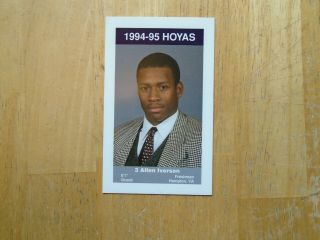 1994 - 95 Hoyas Basketball Police Set Allen Iverson,  John Thompson (16 Card Set)